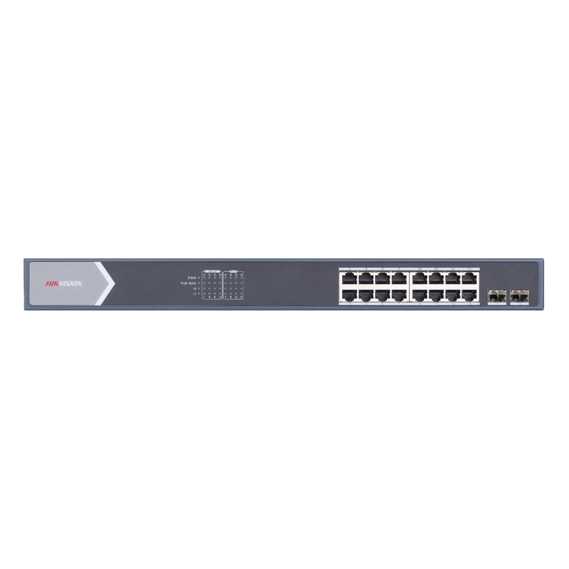 switch-16-puertos-poe-101001000-mbps-2-puertos-sfp-uplink-hik-proconnect-gestion-inteligente-hikvision