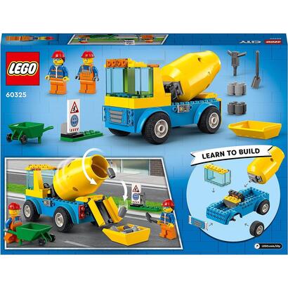 lego-60325-city-camion-hormigonera-mezclador-de-cemento