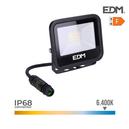foco-proyector-led-20w-1520lm-6400k-luz-fria-black-series-124x106x28cm-edm