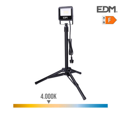 foco-proyector-led-con-tripode-30w-2370lm-4000k-luz-dia-black-series-edm