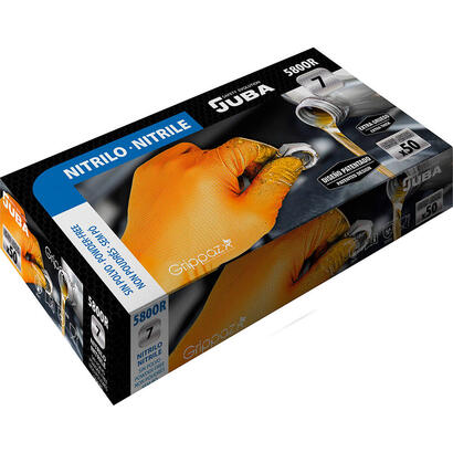 caja-50-guantes-desechables-nitrilo-naranja-sin-polvo-talla-8-juba
