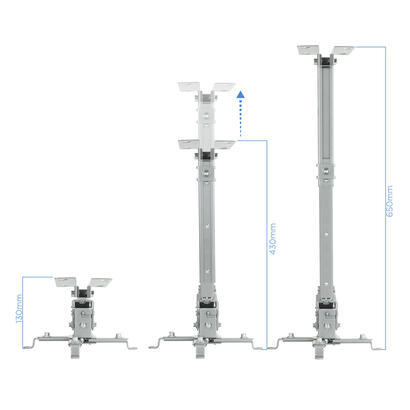 tooq-soporte-universal-de-techo-para-proyector-inclinable-y-giratorio-peso-max-20kg-plata