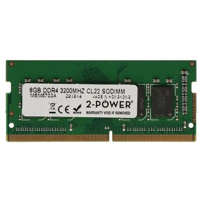 memoria-ram-2-power-8gb-ddr4-3200mhz-cl22-sodimm-2p-gr3200s464l22s8g