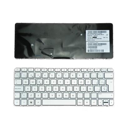 teclado-para-hp-mini-210-2000110-3000-plata-con-marco-plata