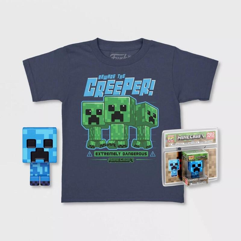 pop-tee-minecraft-charged-creeper-funko-camiseta-talla-l