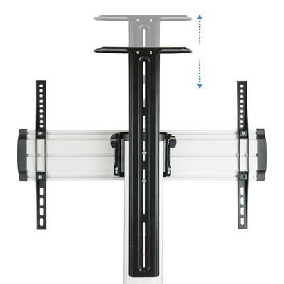 tooq-soporte-de-pantalla-de-suelo-con-ruedas-37-70-bloqueo-de-ruedas-dos-estantes-gestion-de-cables-peso-max
