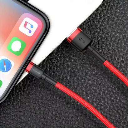 cable-de-carga-datos-baseus-cafule-usb-a-lightning-24a-05m-rojo-rojo