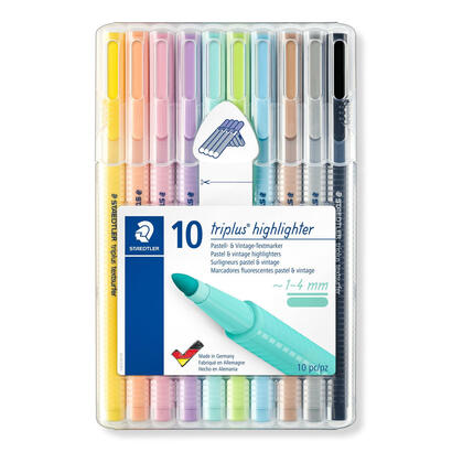 staedtler-marcador-fluorescente-triplus-textsurfer-362-colores-pastel-vintage-estuche-10-rotuladores