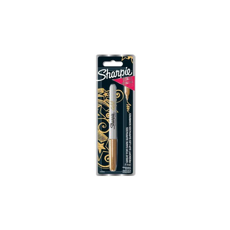 sharpie-1986003-permanent-marker-fine-tip-gold-1-pcs