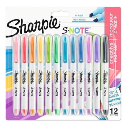 sharpie-marcador-s-note-rotulador-punta-biselada-colores-surtidos-pastel-blister-12u-