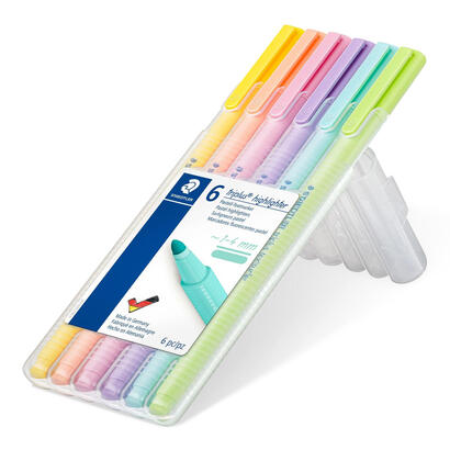 marcador-staedtler-resaltador-triplus-pastel-caja-6uds