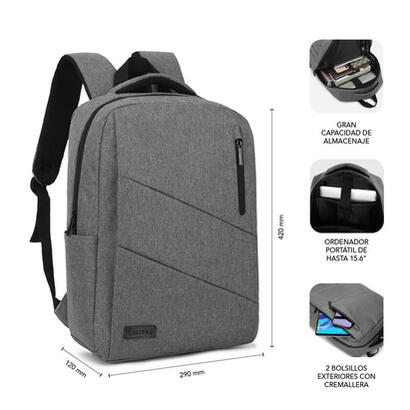 mochila-subblim-city-backpack-para-portatiles-hasta-156-puerto-usb-gris