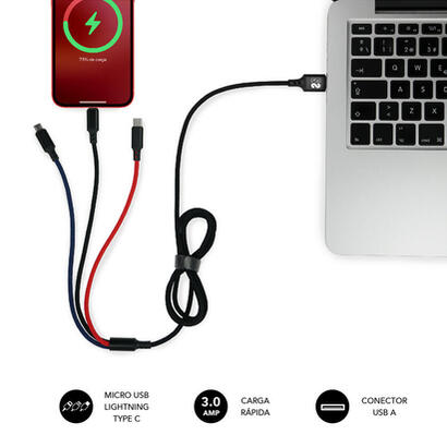 cable-usb-20-subblim-sub-cab-3in101-micro-usbtype-clighting-usb-macho-1m