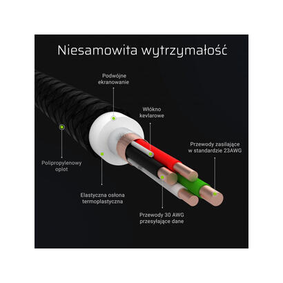 green-cell-3x-cable-gc-ray-usb-lightning-120cm-white-led-backlight