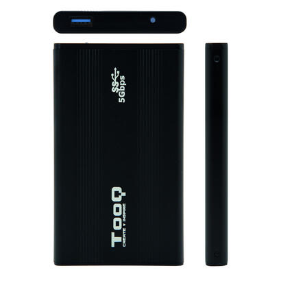 tooq-carcasa-externa-hddsdd-25-hasta-95mm-sata-usb-30-negro