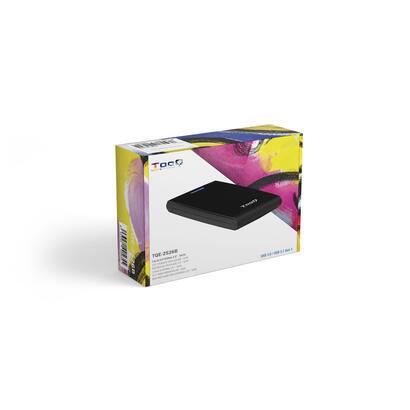 tooq-carcasa-externa-hddsdd-25-hasta-125mm-sata-usb-30-sin-tornillos-negro