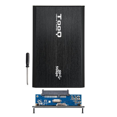 tooq-carcasa-externa-hddsdd-25-hasta-70mm-sata-usb-3031-gen-1-negro