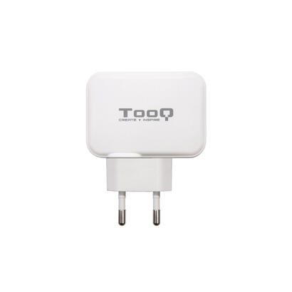 tooq-cargador-de-pared-usb-20-usb-c-blanco