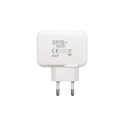 tooq-cargador-de-pared-usb-20-usb-c-blanco