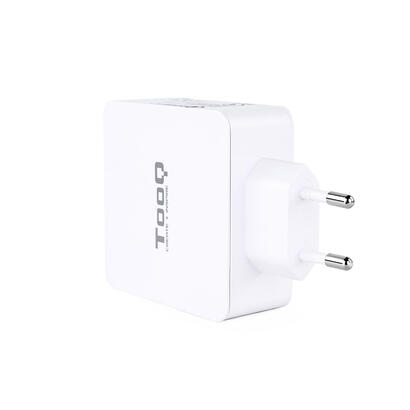 tooq-cargador-de-pared-usb-30-usb-c-carga-rapida-blanco