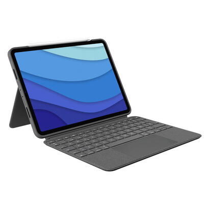 logitech-combo-touch-caja-de-teclado-y-folio-con-panel-tactil-luz-trasera-apple-smart-connector-qwerty-espanol-gris-oxford-para-
