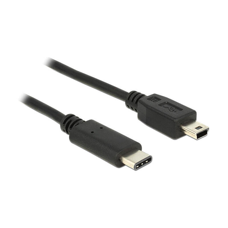 delock-83603-cable-usb-1-m-20-usb-c-mini-usb-b-negro