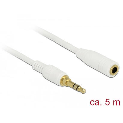 delock-85591-cable-de-audio-5-m-35mm-blanco