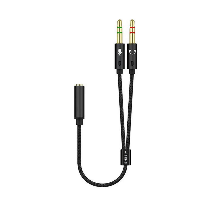 aisens-cable-adaptador-audio-jack-35-4-pinesh-2xjack-35-3-pinesm-25cm-negro