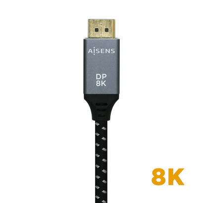 aisens-cable-displayport-v14-8k60hz-dpm-dpm-3m-gris