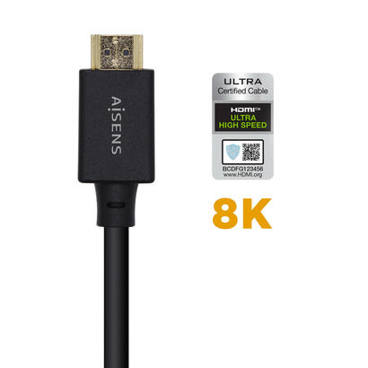 aisens-cable-hdmi-v21-certificado-ultra-alta-velocidad-8k60hz-48gbps-am-am-150m-negro