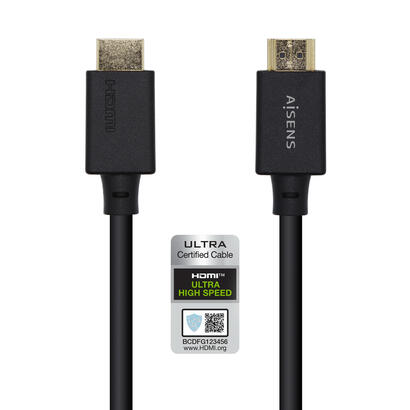 aisens-cable-hdmi-v21-certificado-ultra-alta-velocidad-8k60hz-48gbps-am-am-2m-negro