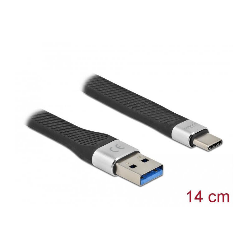 delock-cable-plano-fpc-usb-32-gen-1-de-usb-tipo-a-a-usb-tipo-c-14-cm-pd-3-a