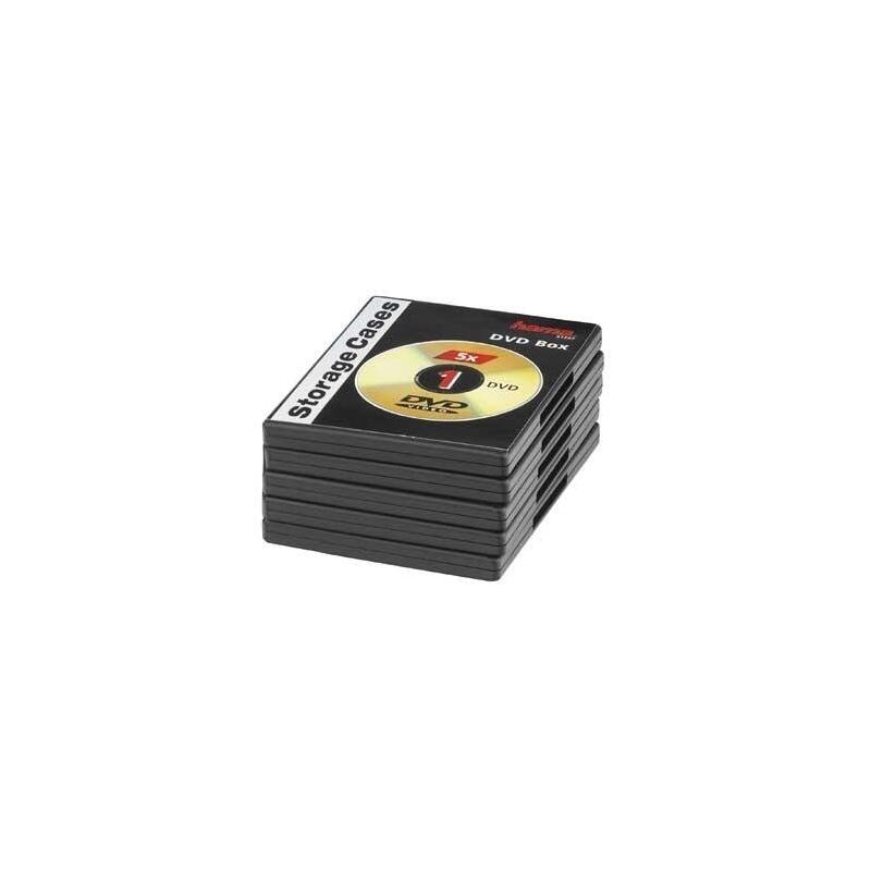 hama-dvd-jewel-cases-pack-of-5-black-1-discos-negro