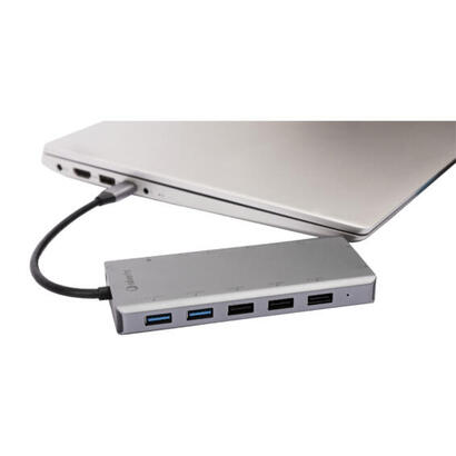 silverht-adaptador-type-c-logan-13-en-1-aluminio