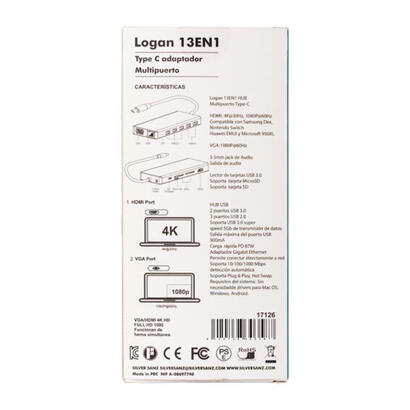 silverht-adaptador-type-c-logan-13-en-1-aluminio