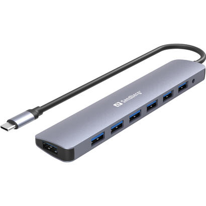 hub-sandberg-usb-c-to-7-x-usb-30-hub