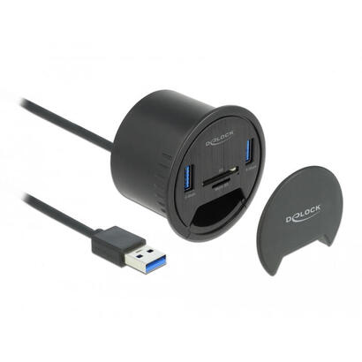 delock-64152-hub-mesa-2-puertos-tisch-hub-2-x-superspeed-usb-30-tipo-a-y-lector-de-tarjetas-para-sd-y-micro