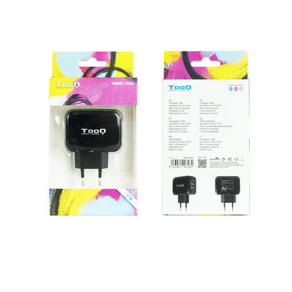 tooq-cargador-de-pared-2x-usb-20-tecnologia-ai-negro