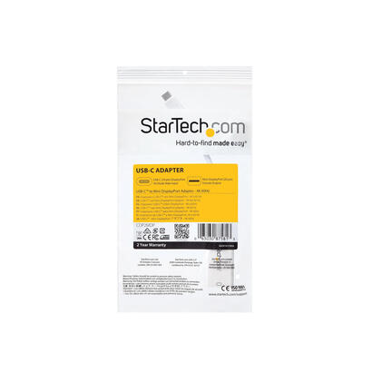 startech-adaptador-usb-c-a-mini-displayport-blanco