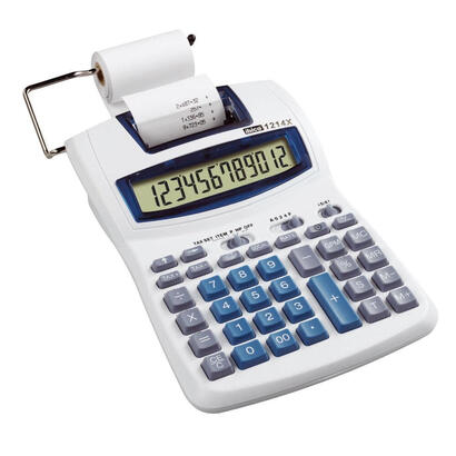 rexel-ibico-semi-professional-1214xcalculadora-impresoralcd12-dgitosblanco-azul