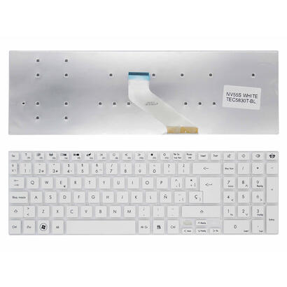 teclado-en-blanco-para-portatil-gateway-nv55