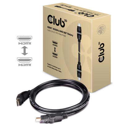 club3d-hdmi-20-4k60hz-uhd-cable-giratorio-de-360-grados-2metros