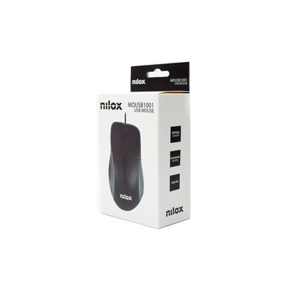 nilox-raton-cable-usb-1000ppp-negro