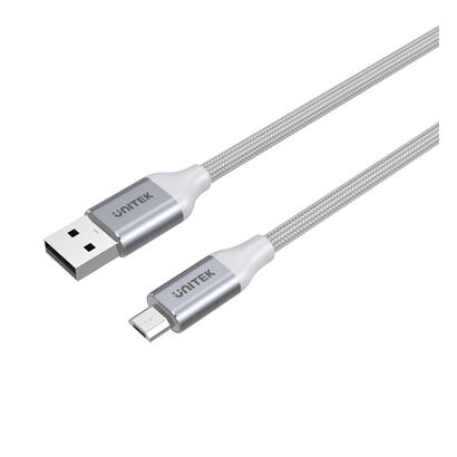 unitek-cable-usb-20-microusb-silver-1m-gris-y-c4026asl