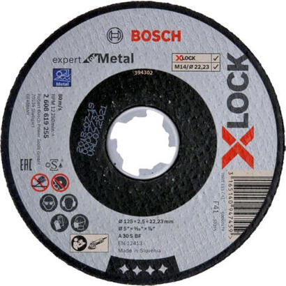 bosch-disco-de-corte-x-lock-expert-for-metal-125mm-recto-2608619255
