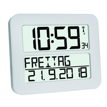 tfa-dostmann-60451254-funk-reloj-de-pared-258mm-x-212mm-x-30mm-plata