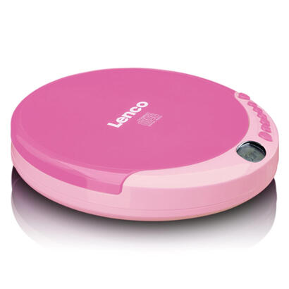 lenco-cd-011-reproductor-de-cd-portatil-rosa