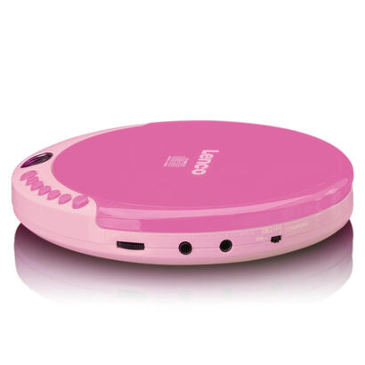 lenco-cd-011-reproductor-de-cd-portatil-rosa