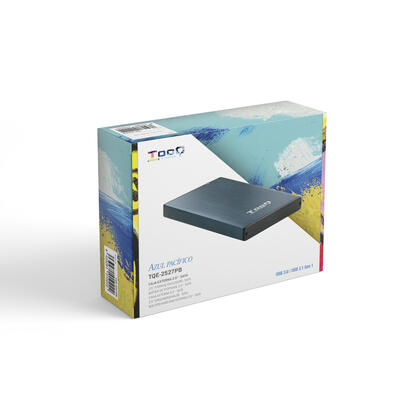 tooq-carcasa-externa-hddsdd-25-hasta-95mm-sata-usb-30-azul-marino-metalizado