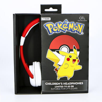 auriculares-infantiles-otl-pokemon-pokeball-jack-35-rojo-blanco